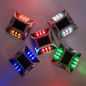Buy cheap Square Road Stud with Solar LED Light White Yellow Red Blue Green Warning Road Cone from wholesalers