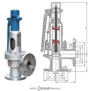 Buy cheap A47H-16C Spring loaded low lift safety valve with alever（A47H）suitable for equipment and piping for steam , air from wholesalers