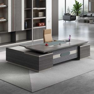 Buy cheap Customized Colors Modern Simple Style L Shape MDF Boss CEO Office Desk with Cabinet from wholesalers