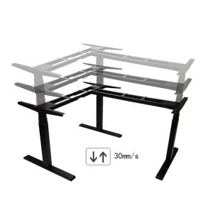 Height Adjustable L-Shaped Electric Wooden Table Legs for Student School