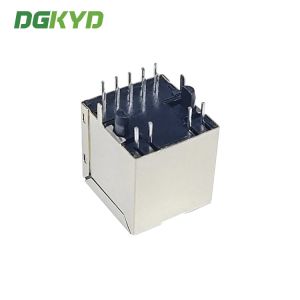 KRJ-1812QYGZNL Gigabit Magnetic modular Rj45 Lan Jack , 1000Mb Metal rj45