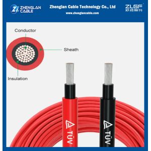 Buy cheap AC1KV DC 1500V Solar Cable 6 Mm2 10mm2 H1Z2Z2-K Tinned Copper Flexible Photovoltaic Solar Cable Single Row Twin Core from wholesalers