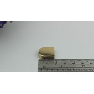 Buy cheap China manufacturer customized light gold square handbag metal cord end clip from wholesalers