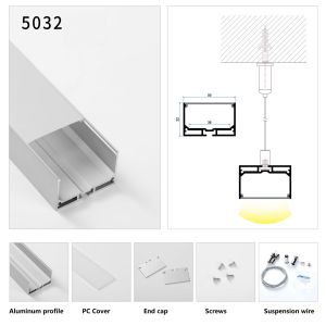 Buy cheap Hanging Lighting Suspended Aluminum Led Profile U Shape Lighting Fixture from wholesalers