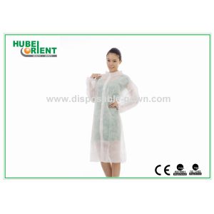 55gsm Single Use Tyvek Protective Lab Coat With Velcros Closure