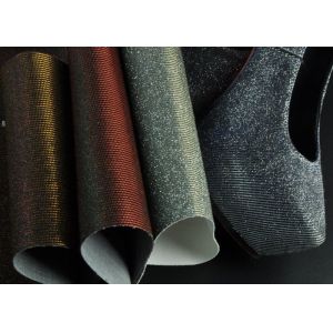 Buy cheap Customized Classical Glitter Mesh Fabric Laser Shiny With TC Backing from wholesalers