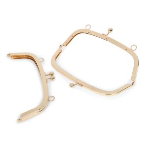 Purse Bag Metal Clutch Frame Hardware Antioxidant Rectangle 21cm