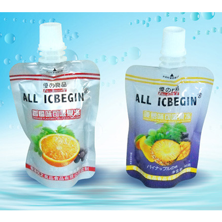Quality Custom Plastic Spout Pouch For Fruit Juice Packaging / Liquid Bags With Spout for sale