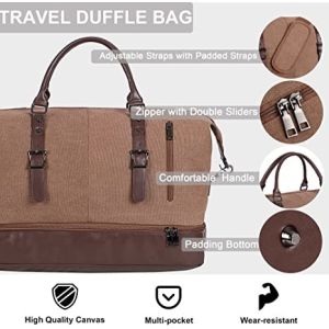 Buy cheap Canvas Waterproof Weekender Bag Overnight Totes Rolling Duffel Bag from wholesalers