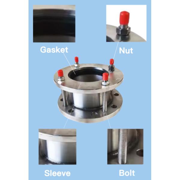 Connect SS304/316 Flexible Universal Stainless Steel Flange Adapters