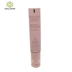 Buy cheap Pink Empty Lotion Tubes , Airless Cosmetic Tubes Pump Acrylic Cap Matte Varnish from wholesalers
