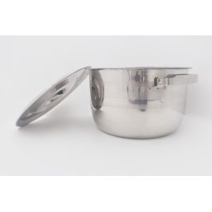 15,18,21,24,27cm 5pcs Stainless steel basin lid round shape stewed pot soup