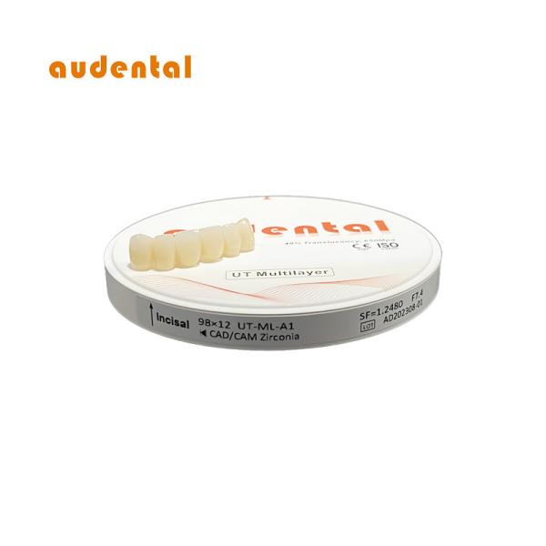 Translucency Zirconia Round Disc with 680Mpa Strength Multilayer Dental