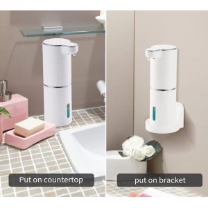 ABS White Automatic Soap Dispenser 300ML Adjustable Liquid Volume