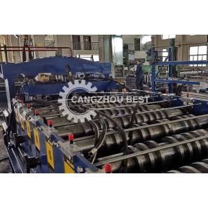 Buy cheap Galvanized Sheet Floor Deck Roll Forming Machine , Roof Tile Roll Forming Machine from wholesalers
