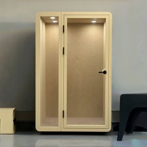 Buy cheap Modern Soundproof Booth with High Insulation LED Lighting and Built-in Ventilation for Office Pod from wholesalers