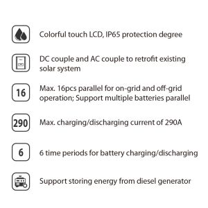 Buy cheap Wholesale 12KW Three Phase Solar Invert Deye Solar Hybrid Inverter for Solar System from wholesalers