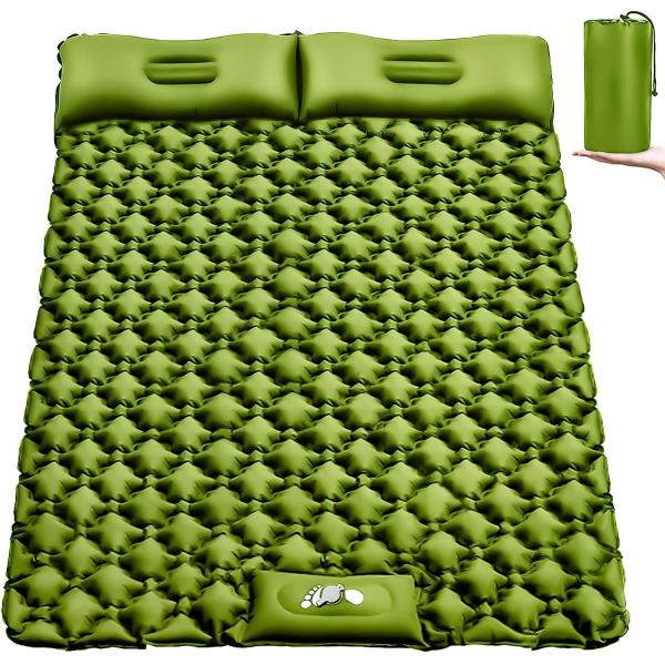 Double Sleeping Pad Camping, Camping Self Inflating 4" Extra-Thick Camping Pad 2