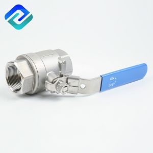 316ss Lockable 2 Stainless Ball Valve DN32 Threaded End Valve