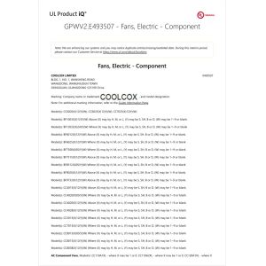 Dongguan Zhiling Motor Technology Co., Ltd. Certifications