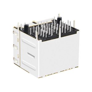 Buy cheap LPJG27037A4NL 1000 Base-T 2x2 Port RJ45 Magnetic Jacks Green&Yellow/Green&Yellow LED from wholesalers