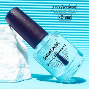 Buy cheap Custom Private Logo Nails Strengthener Hardener 3 in 1 Transparent Base and Top Coat Air Dry Nail Polish for Thin Damaged from wholesalers