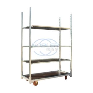 Buy cheap Hand Flower Danish Container Cart Hot Galvanizing Rubber Wheel from wholesalers