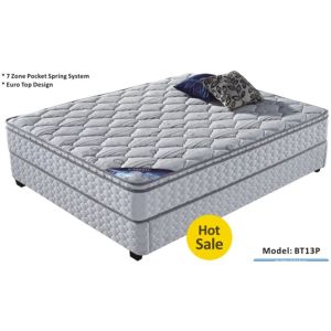 Buy cheap Medium grade 7 zone pocket spring mattress BT13P from wholesalers