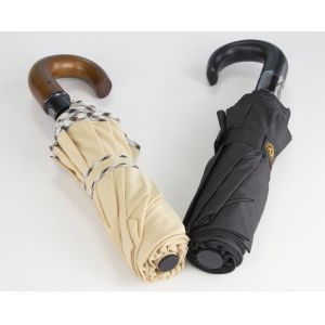 Buy cheap Automatic 3 Folding Umbrella With J Handle UV Coating from wholesalers