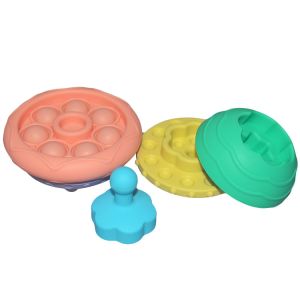 Buy cheap Customizable Children'S Educational Toy Hamburger Silicone Stacking Toy from wholesalers