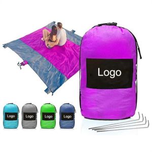 Camping Rug, Beach Blanket Silky Soft 85"x72" Boho Sand Proof Beach Blanket Sand