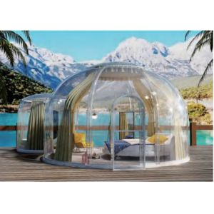 Buy cheap PC Bubble Panoramic Geodesic Dome Tent With Insulation from wholesalers