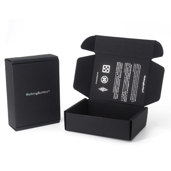 Buy cheap Eco Friendly Custom Logo Printed Black Mailer Shipping Packaging Box from wholesalers