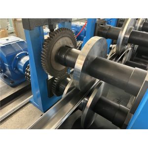 Strut Guide Rail Roll Forming Machine CR12MoV Material With Fly Saw Cutting