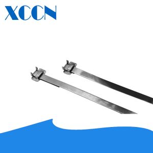 Buy cheap Fireproof Metal Wire Cable Ties , Mountable Zip Ties With Metal Locking Tab 7x0 product