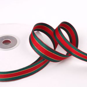 Buy cheap 3/8" Christmas ribbon satin ribbon custom logo from wholesalers