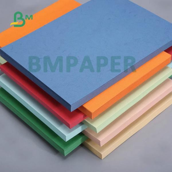 A3 A4 180gr 200gr Offset Printing Embossed Leather Grain Cover Cardboard For