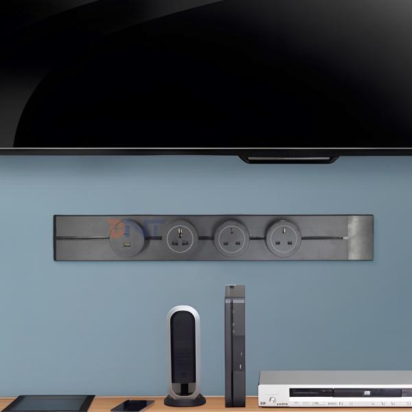 Buy cheap New Style Convenient Wall Mounted Multi Outlets Power Rail Track Socket Removable Power Socket from wholesalers