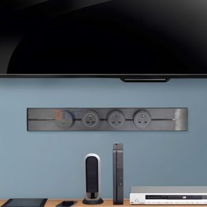 Buy cheap New Style Convenient Wall Mounted Multi Outlets Power Rail Track Socket Removable Power Socket from wholesalers