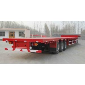 Buy cheap Skeletal 60 Tons 12m Lowboy Semi Trailer With Container Locks Three Axles from wholesalers