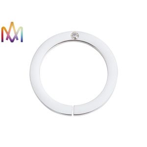 Buy cheap 26MM Hollow Opening Seam Stainless Steel Diamond Ring from wholesalers