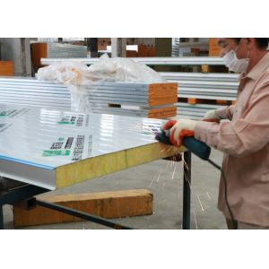Buy cheap Building Materials 125mm Heat Insulated Glass Wool Sandwich Panel from wholesalers