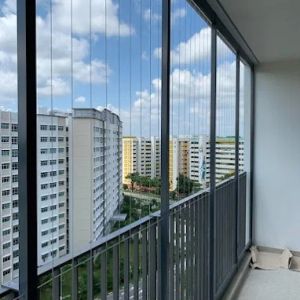 Buy cheap Balcony Invisible Grille transparent mesh safety solution combining durability and aesthetic appeal for modern buildings from wholesalers