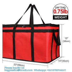 Sustainable, Recyclable, XL Insulated Food & Grocery Delivery Bag - For Catering