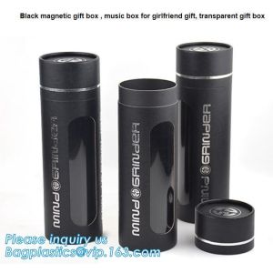 Custom luxury small round paper necklace gift packaging box with ribbon,Exquiste