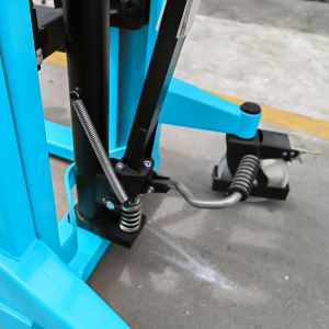 Buy cheap Lifter Hand Manual Pallet Stacker 500kg Hydraulic Steering Wheel Protection from wholesalers