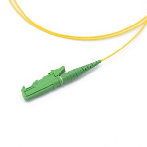 0.9mm Simplex Fiber Optic Pigtail E2000 APC Singlemode Jumper LSZH PVC