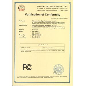 Shenzhen Eye Sight Technology Co., Ltd. Certifications