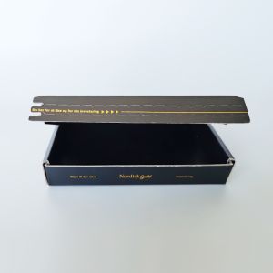 Buy cheap Custom Recyclable 3mm Corrugated Carton Self-Sealing Zipper Boxes Easy Tear Open Packaging Candles Express Paper Cardboard from wholesalers