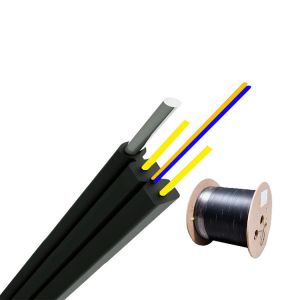 Buy cheap LSZH G657A1 SM 2 FRP Fiber Optic Ethernet Cable With 1.0mm*1 Messenger Steel Wire from wholesalers